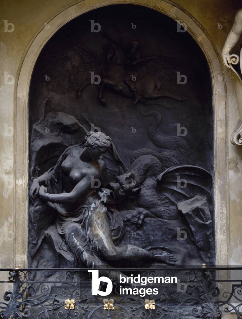 Andromeda Fountain, 1741, by Georg Raphael Donner (1693-1741). Old Town Hall. Vienna. Austria.