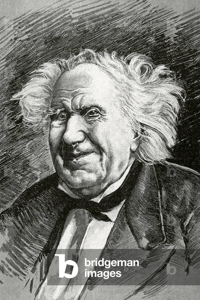 Portrait of Michel Eugene Chevreul, French chemist (engraving)