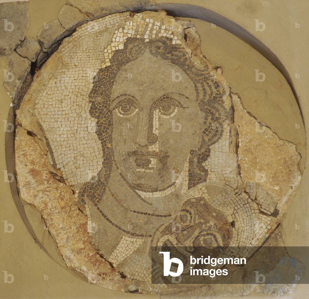 Mosaic of the wall depicting Thalia, 2nd century AD Spain