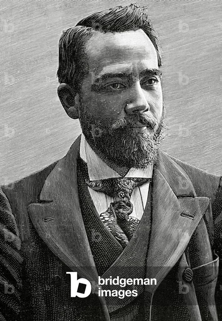 Aniceto Marinas Garcia (1866-1953). Spanish sculptor. Portrait. Engraving.