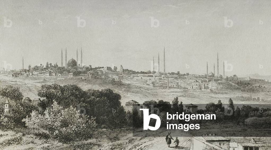 Panoramic of Adrianople, 1840 (Engraving)