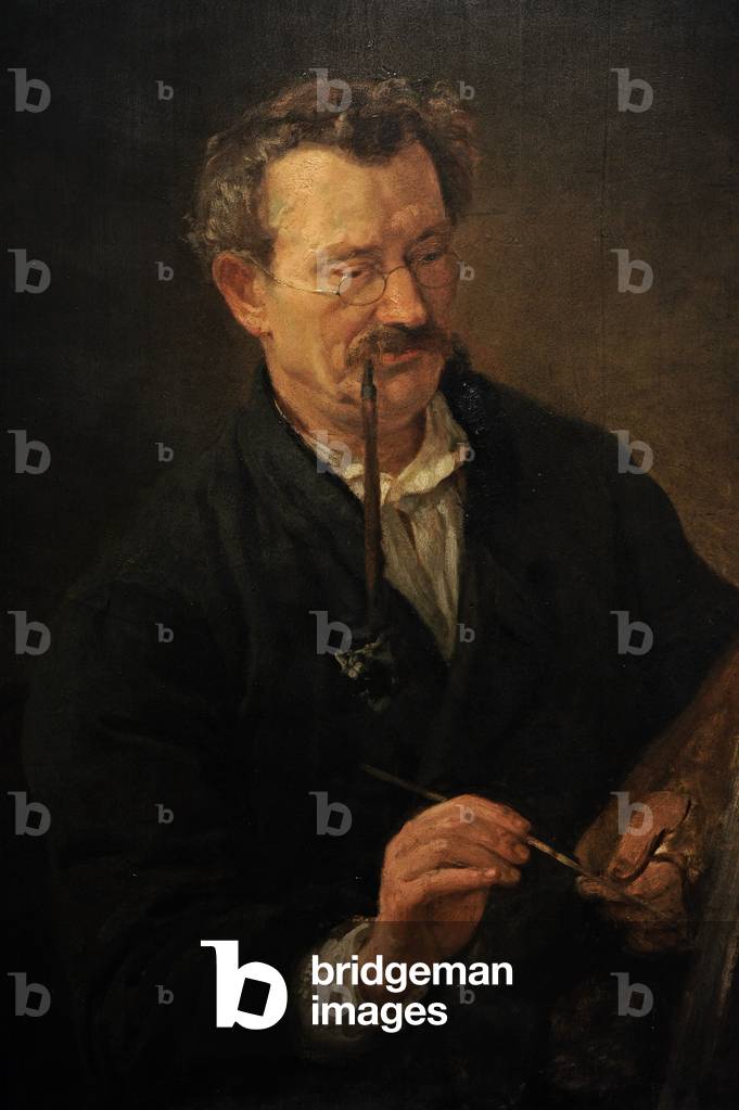 Wilhelm August Stryowski (1834-1917), Portrait of the painter David Carl Franz, Gdansk, 1858-60