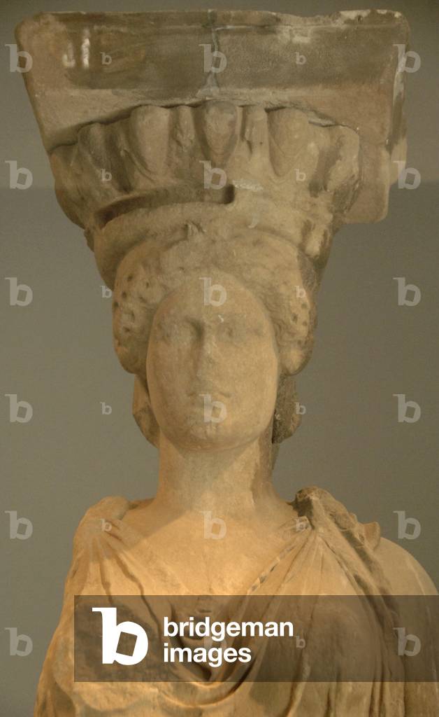 Caryatid of the Erechtheion. Athens 421-407 BC. Original. The Acropolis Museum.