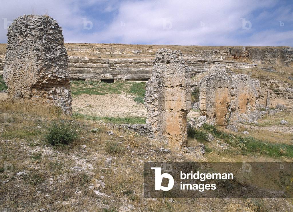 Ruins of an Ancient Roman City, Clunia, Castile-Leon, Spain (photo)