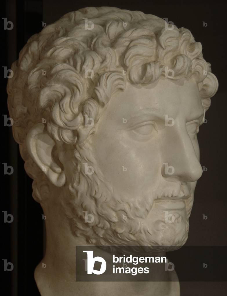 Publio Aelio Hadrian (76-138). Roman Emperor (117-138). Bust. Plaster.