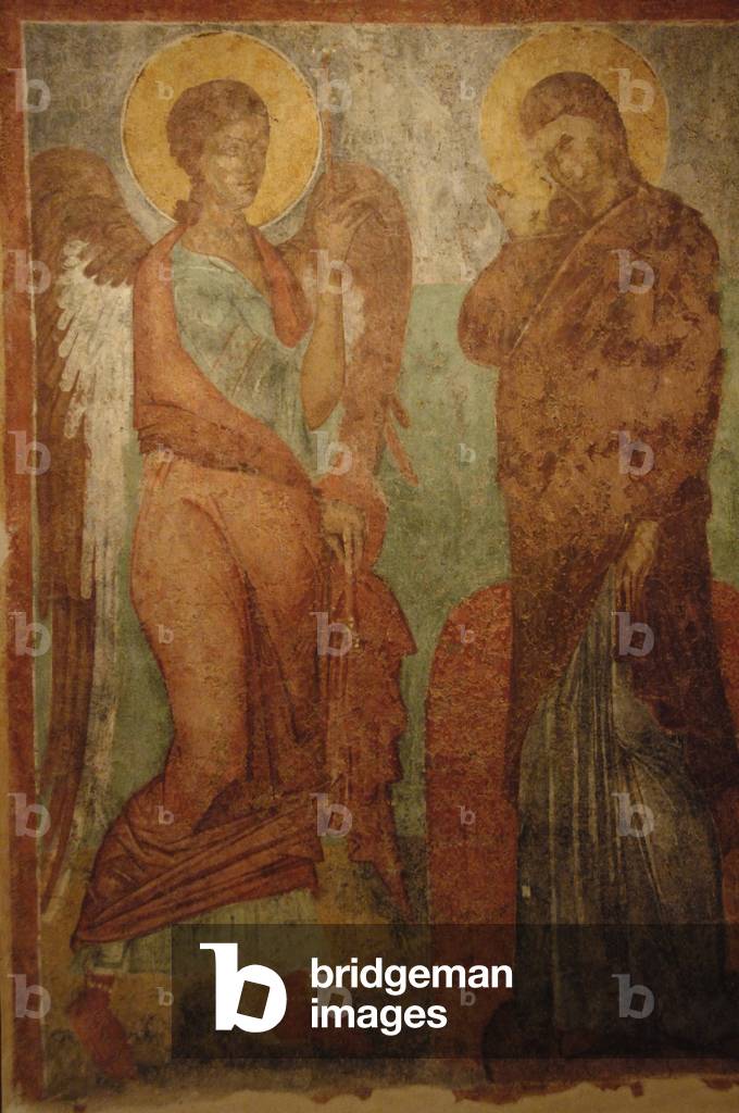 The Annunciation. Detail. 15th century. Corfu. Greece.