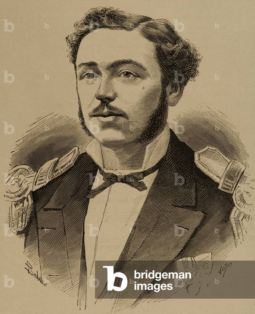 Carlos Condell (1843-1887). Engraving.