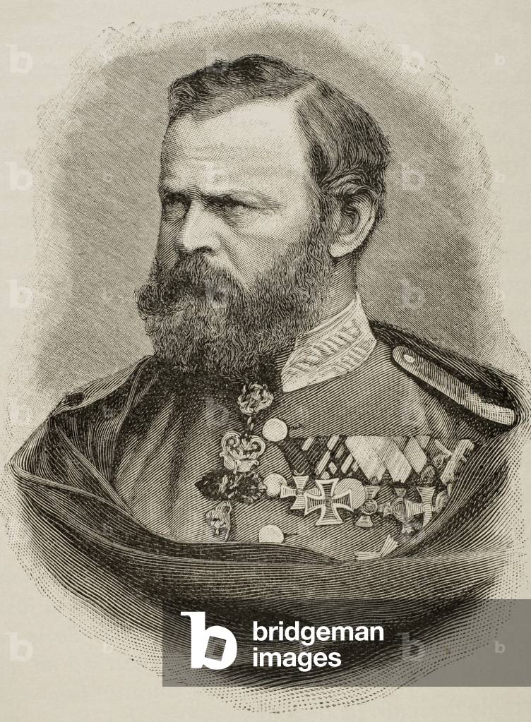 Prince Luitpold of Bavaria (1821-1912) (engraving)
