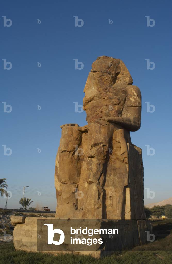 Colossi of Memnon. Western colossus. Luxor. Egypt.