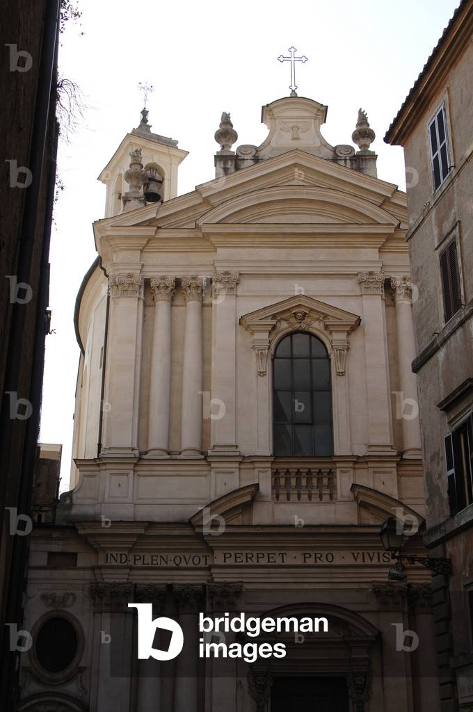 Italy. Rome. Saint Mary of the Prayer and Death, by Ferdinando Fuga  (1699-1781)
