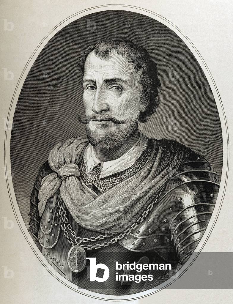 Diego Hurtado de Mendoza (1503-1575). Engraving.