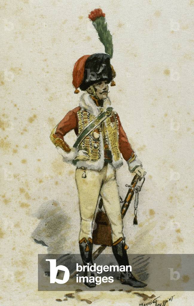 First Empire, Officer of the Horse Chasseurs of the Imperial Guard, France, 18th century