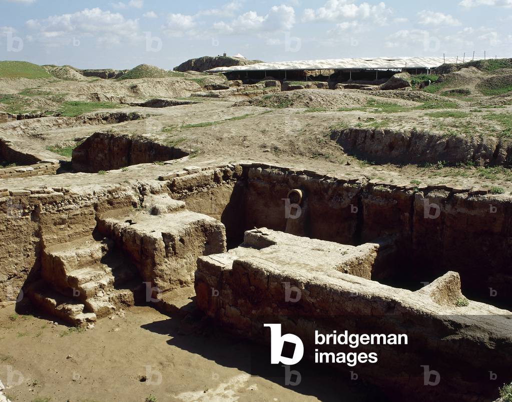 Mesopotamia, Bronze Age, Mari (modern Tell Hariri), Ancient Semitic city, Royal Palace, Syria (photo)