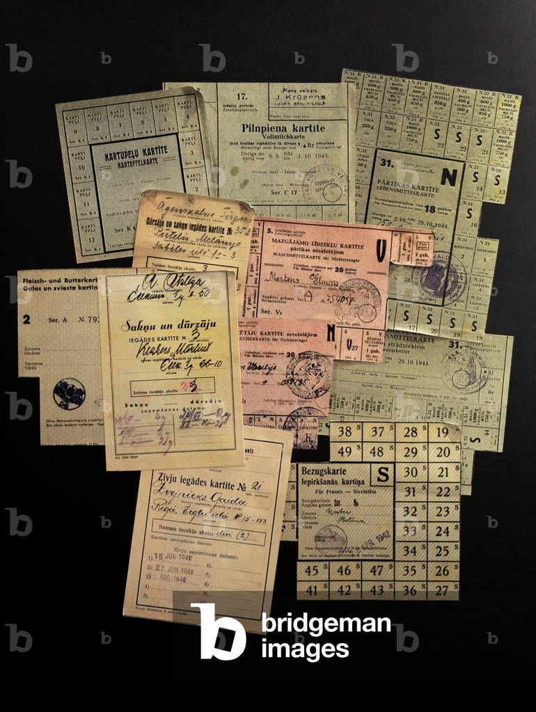 Latvia. Second Soviet occupation (1944-1991). Ration cards. Some dated 10.29.1944.