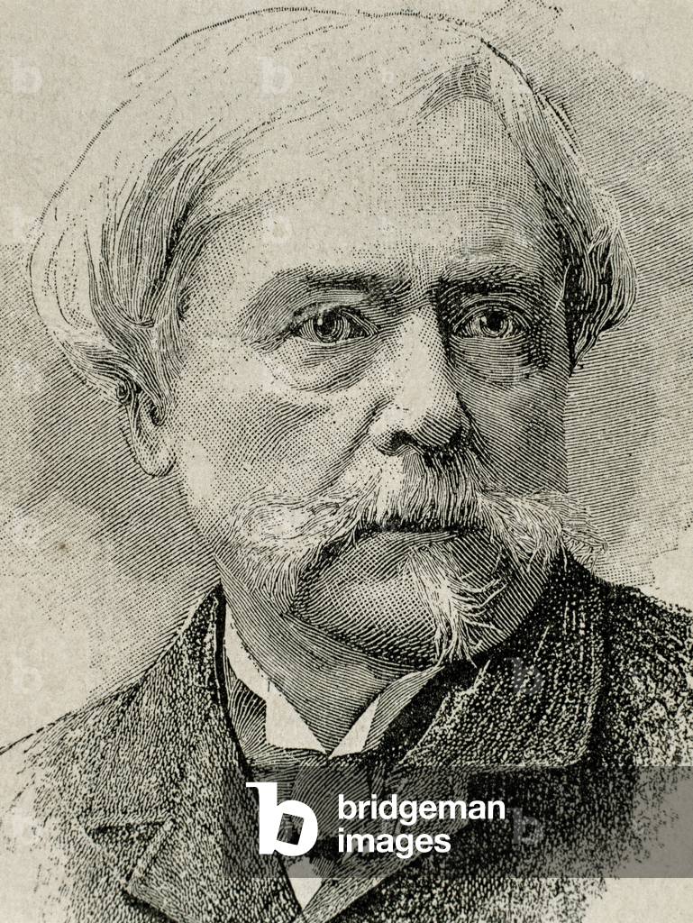 Edmond de Goncourt (1822-1896). French write.Portrait. Engraving.