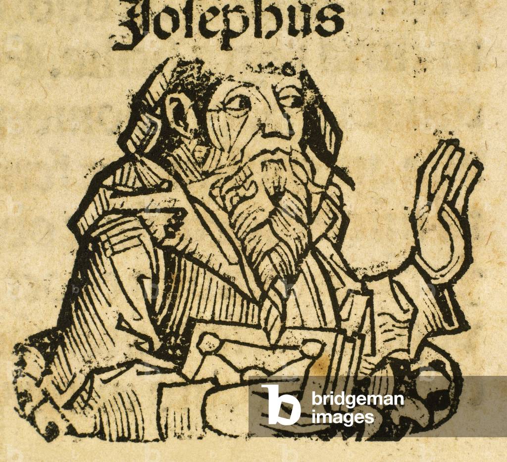 Portrait of Titus Flavius Josephus, 16th century (engraving)