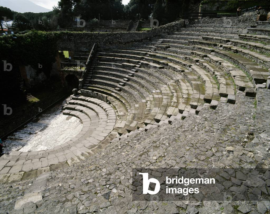 Italy. Pompeii. Small Theatre or odeon. 1st century B.C.