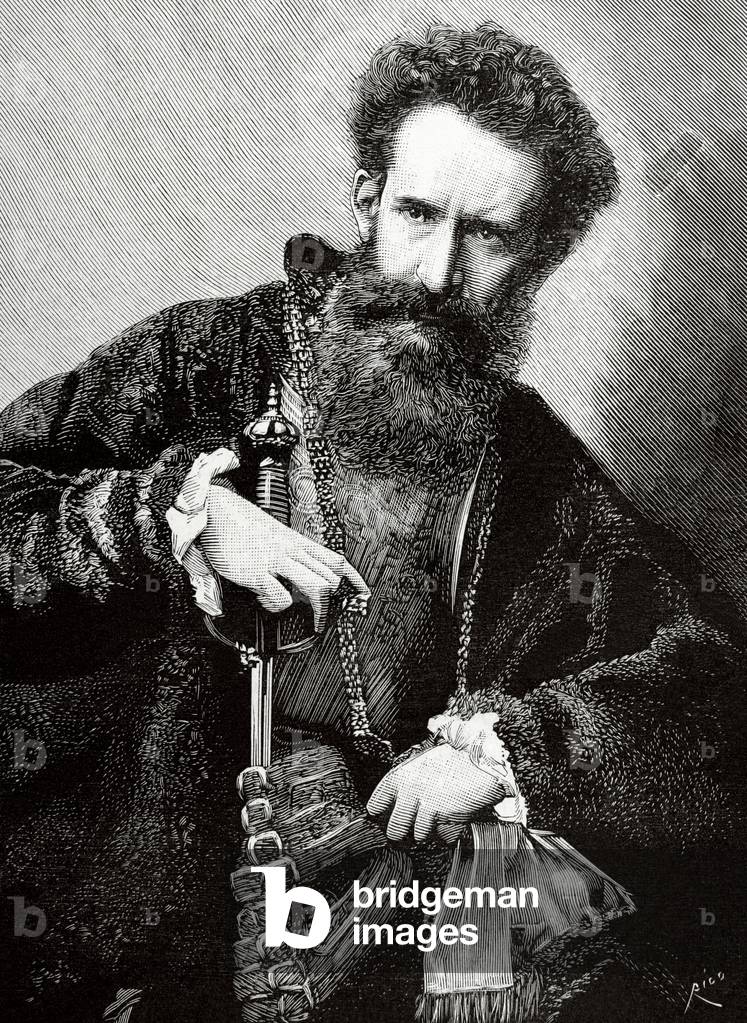 Hans Makart (1840-1884). Austrian academic history painter, designer, and decorator, Engraving.