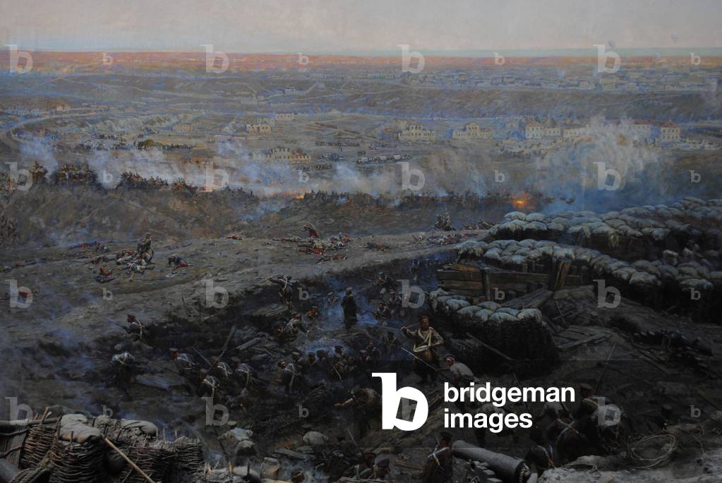 Crimean War (1853-1856). Siege of Sevastopol, 1854-1855, by Franz Alekseyevich Roubaud (1856-1928).
