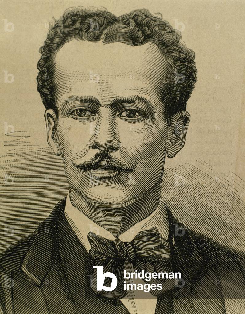Portrait of Jose Nicolas Baltasar Fernandez de Pierola y Villena, Peruvian politician (engraving)