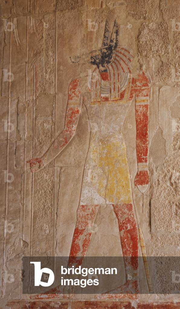 Anubis. Temple of Hatshepsut. Egypt.