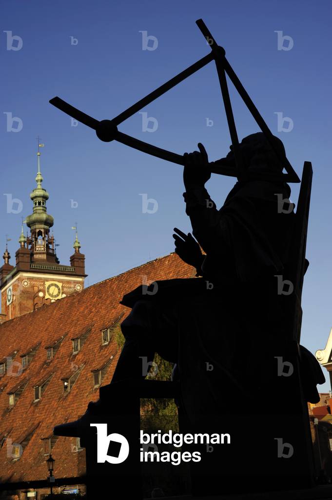Johannes Hevelius (1611-1687), Astronomer, Monument, Gdansk, Poland (photo)