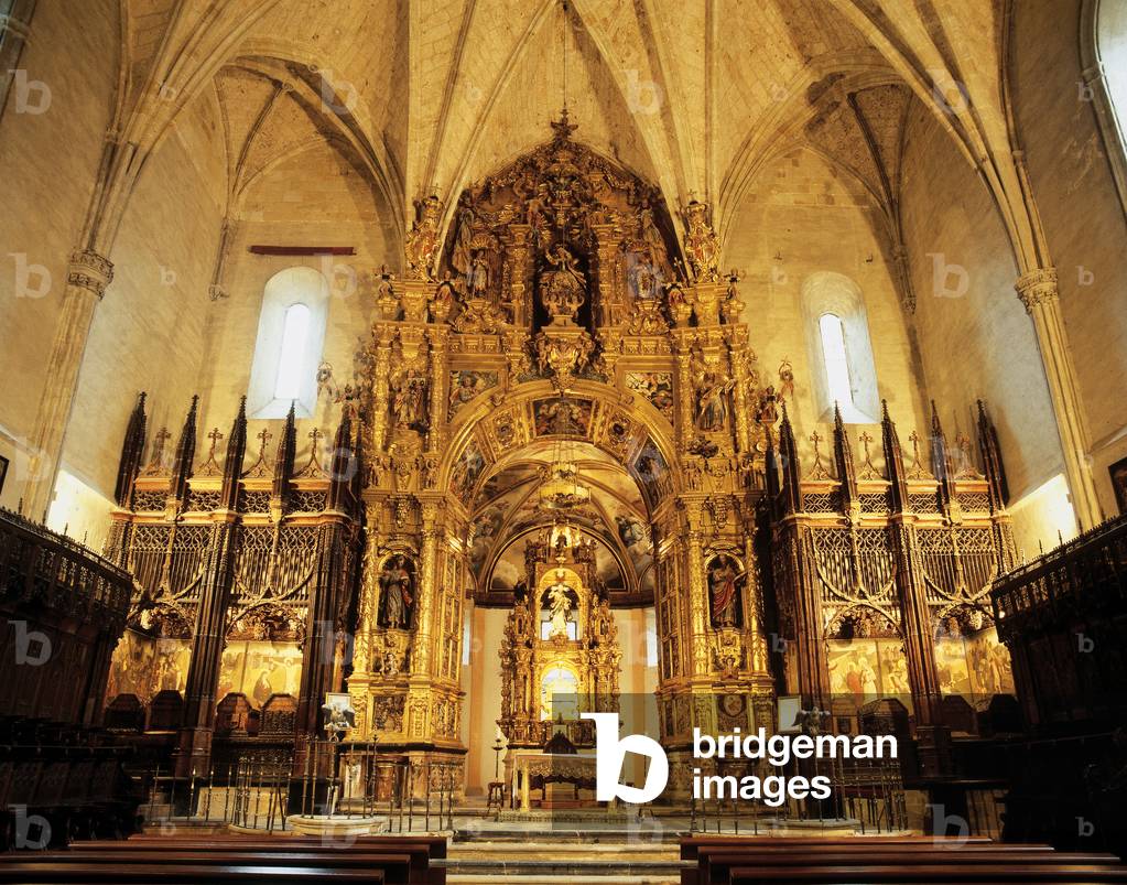 Spain. Monastery of Holy Saviour of Ona. Altarpiece.