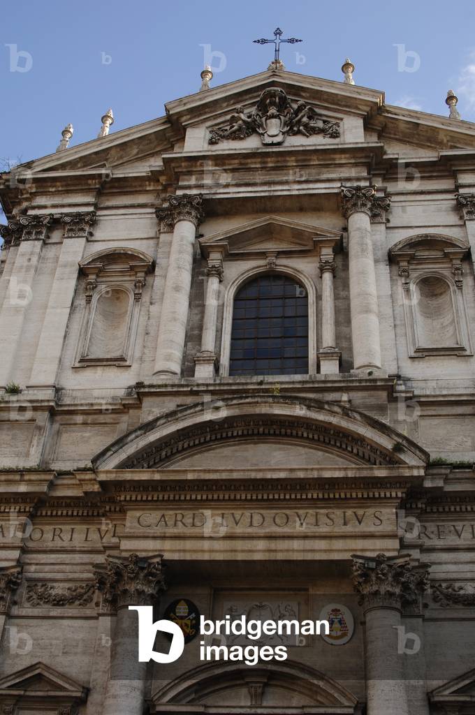Italy. Rome. The Church of St. Ignatius of Loyola at Campus Martius. Baroque. 17th century, by Orazio Grassi (1583-1654)