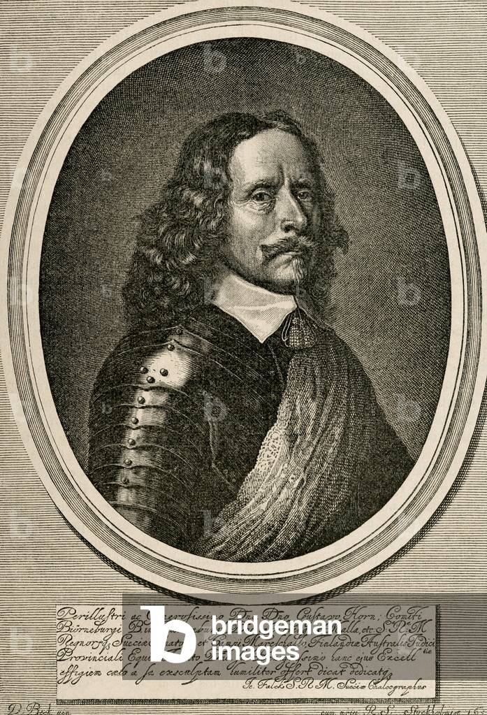 Gustaf Horn (1592-1657). Engraving.