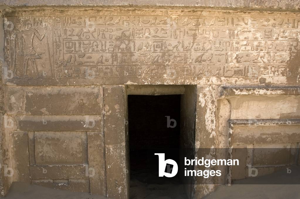 Egypt, Saqqara, Mastaba, Entrance