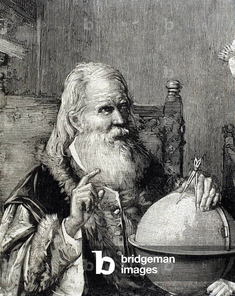 Galileo Galilei (1564-1642). Physicist, Italian mathematician and astronomer. Galileo demonstrating his astronomical theories.
