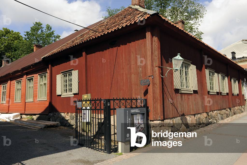 Finland. Turku. Pharmacy Museum and the Qwensel house.