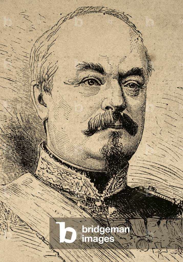 Francois Achille Bazaine (1811-1888). Engraving.