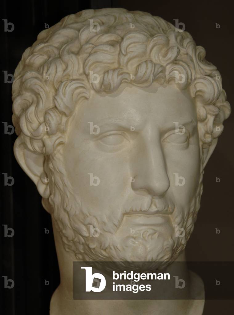 Publio Aelio Hadrian (76-138). Roman Emperor (117-138). Bust. Plaster.