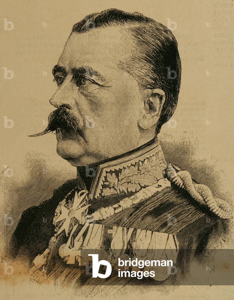 Prince Charles Anthony of Hohenzollern-Sigmaringen (1811-1885). Was head of the Princely House of Hohenzollern-Sigmaringen. Engraving.