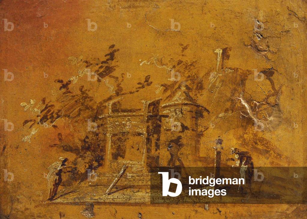 Monochrome landscape, 50-79 AD, Villa of the Papyri, Herculaneum