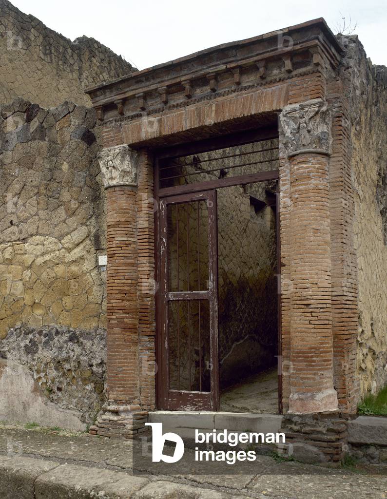 Italy. Herculaneum. House of the Great Portal.