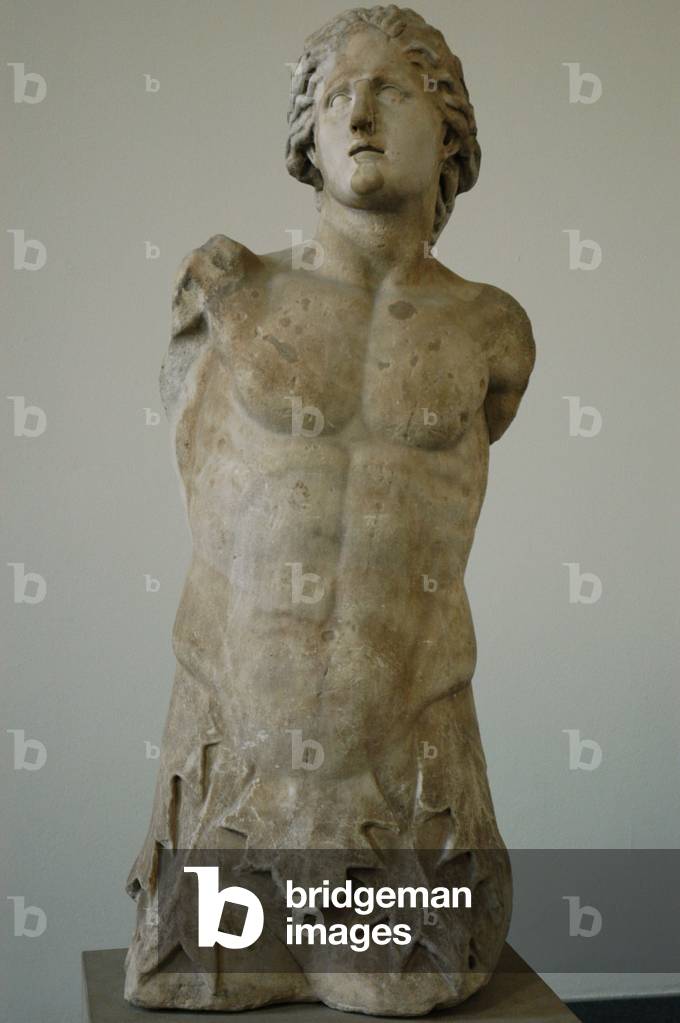 Triton. 350-320 BC. Marble statue.