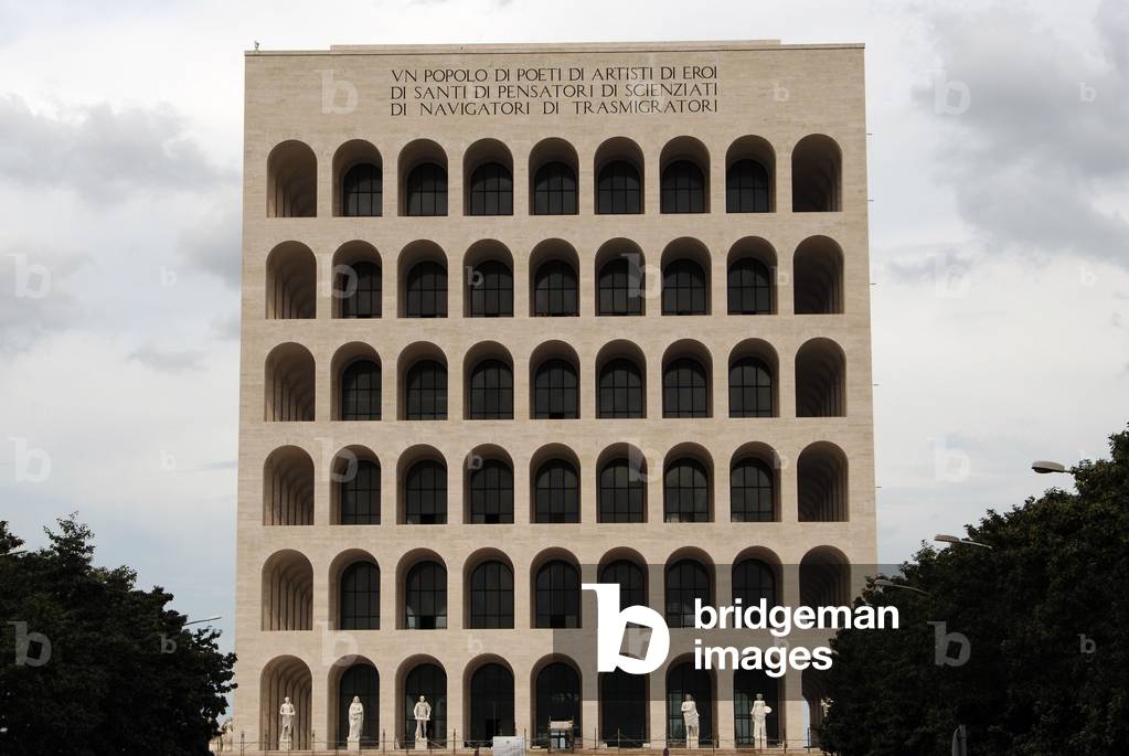 Square Colosseum (Palazzo della Civilta? Italiana). Exterior. Detail. Rome. Italy.