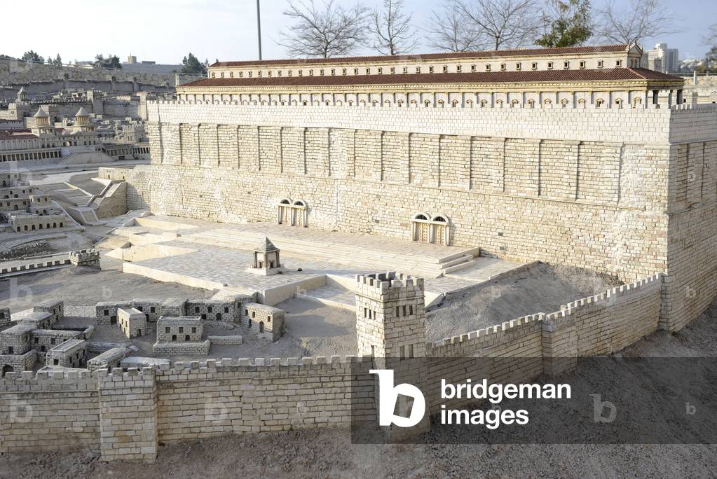 Model of the city of Jerusalem. Israel.