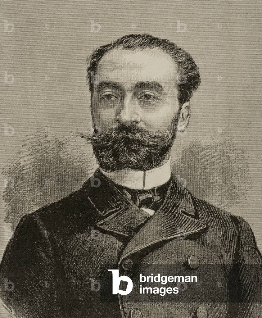 Marie Francois Sadi Carnot (1837-1894). Engraving.