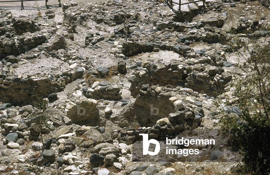 Cyprus. Khirokitia. Archaeological site. Neolithic age. Ruins of houses. Fourth millennium B.C.