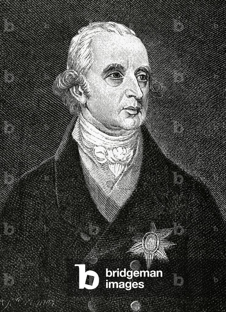 Portrait of Sir Philip Francis, Irish-born British politician and pamphleteer (engraving)