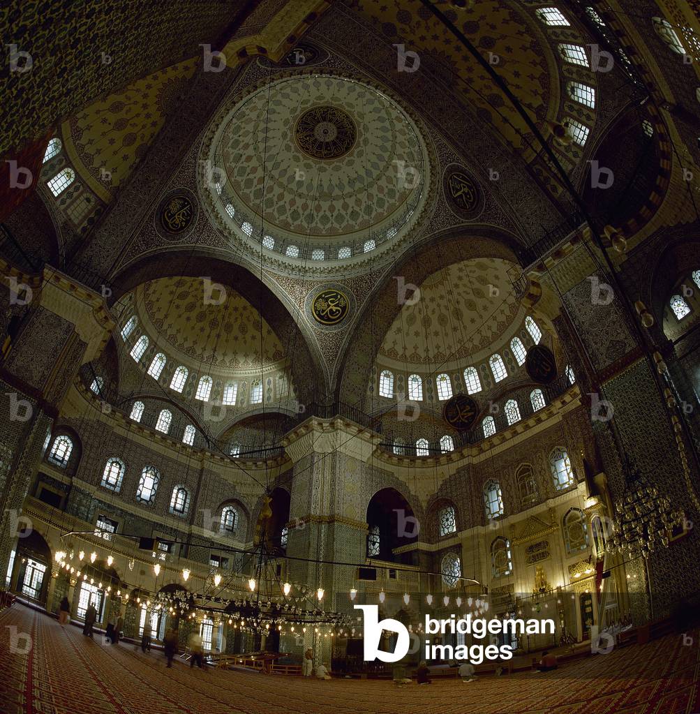Turkey. Istanbul. New Mosque or Yeni Cami. 16th-17th century. Prayer room.