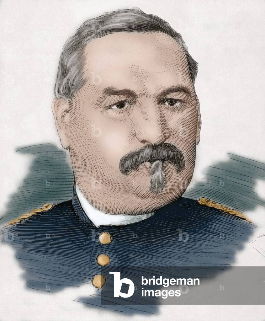 Jose Maria de Loma Arguelles (1822-1893). Engraving. coloured.