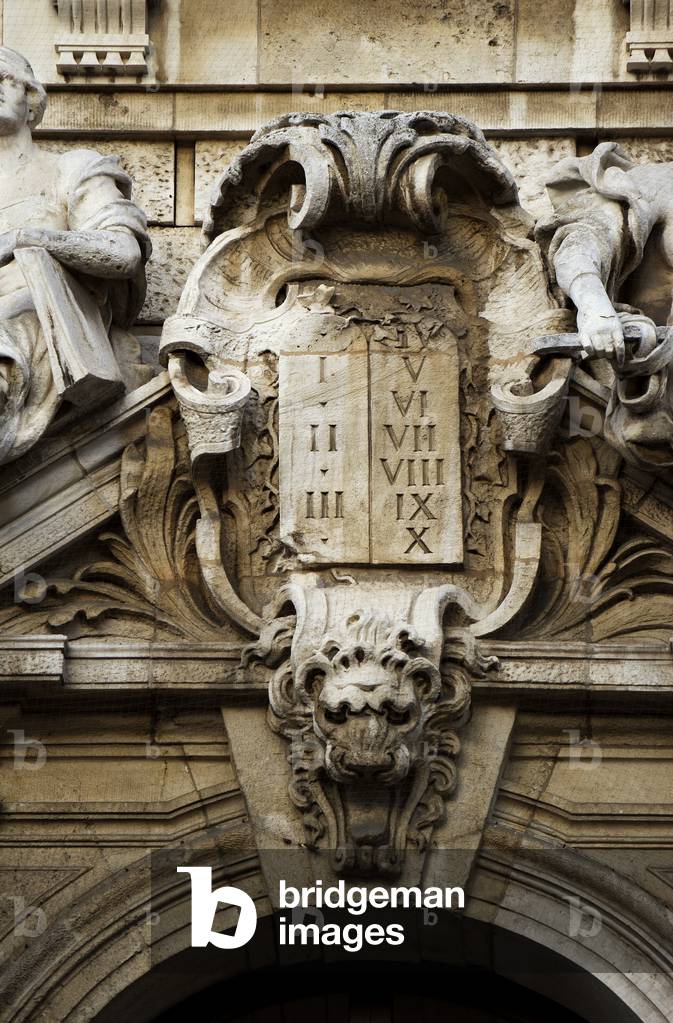 Germany. Munich. The Justizpalast Munich (Palace of Justice). Escutcheon.