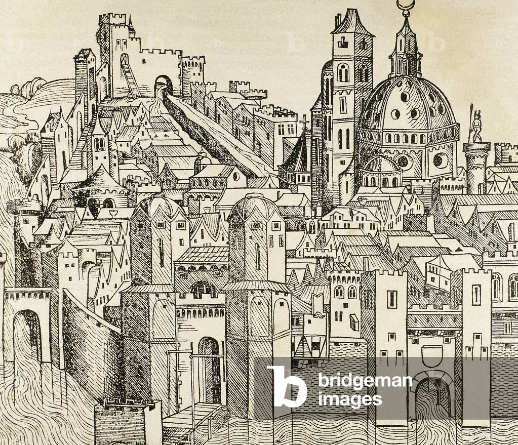 Italy. Padua. 16th century (engraving)