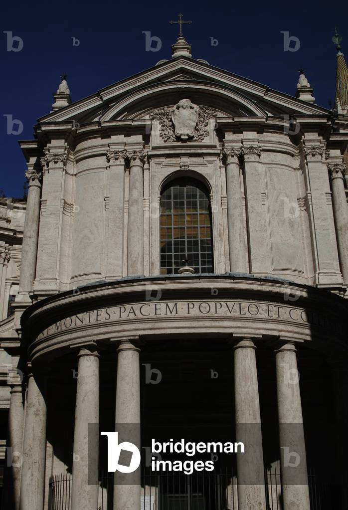 Facade of Church of Our Lady of Peace. 17th century. Rome.