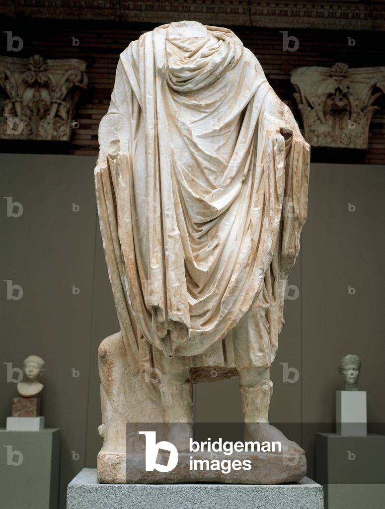 Marcus Vipsanius Agrippa (c. 64/63-12 BC). Roman statesman and general. Statue. National Museum of Roman Art. Merida. Spain.