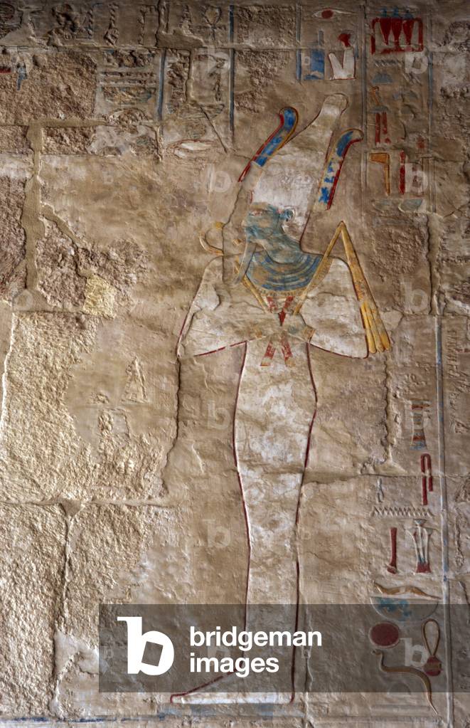 Osiris. Temple of Hatshepsut. Deir El-Bahari. Egypt.